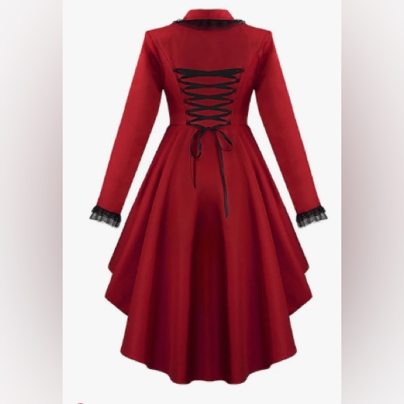 Retro Vintage Punk and Gothic Steampunk Vampire Showman Cosplay Coat - Picture 2 of 6